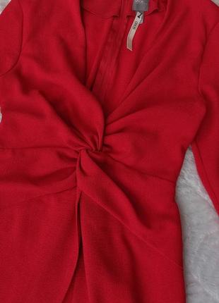 Красное женское платье asos с длинным рукавом3 фото