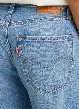 Голубые синие прямые широкие джинсы levi’s levis 94 baggy straight jeans light blue 27 оригинал3 фото