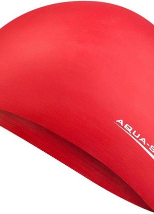 Шапка для плавання aqua speed soft latex 5732 червоний уні osfm