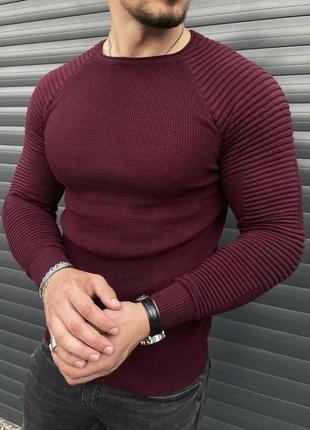 Мужской свитер, теплый качественный свитера для мужчин базовый во многих цветах, кофта классическая мужская1 фото