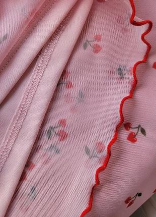 Нежная ягодная юбка-резинка primark m5 фото