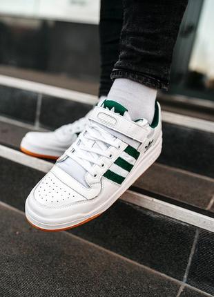 Adidas forum “white/green” 🆕 мужские кроссовки адидас 🆕 белый/зеленый4 фото