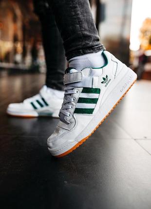 Adidas forum “white/green” 🆕 мужские кроссовки адидас 🆕 белый/зеленый