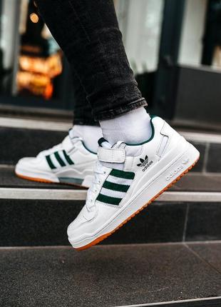 Adidas forum “white/green” 🆕 мужские кроссовки адидас 🆕 белый/зеленый5 фото
