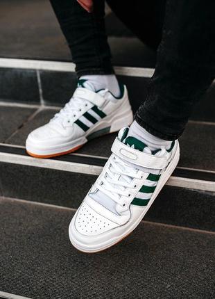 Adidas forum “white/green” 🆕 мужские кроссовки адидас 🆕 белый/зеленый6 фото