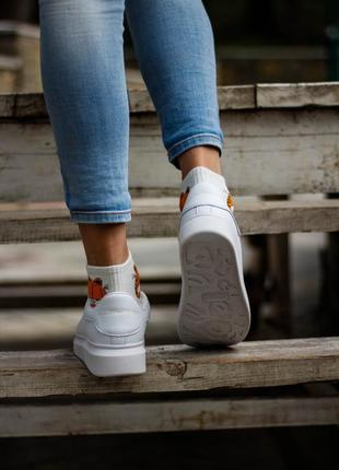 Alexander mcqueen premium white 🆕 жіночі кросівки маквин 🆕 сірий8 фото