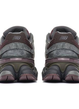 Мужские кроссовки new balance 9060 grey brown5 фото