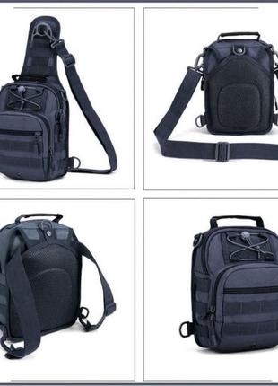 Качественная тактическая сумка, укрепленная мужская сумка, рюкзак тактическая слинг5 фото