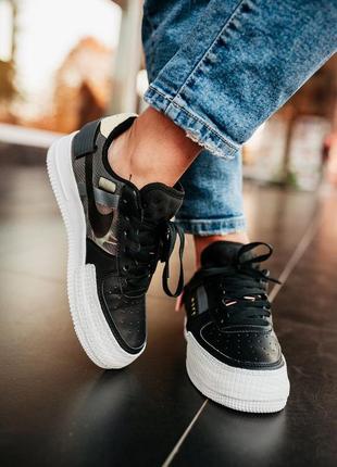 Nike air force 1 low "black" 🆕 жіночі кросівки найк 🆕 чорні