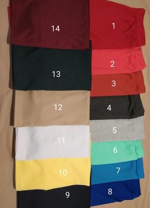 Разные цвета и размеры.трикотажная  юбка карандаш3 фото