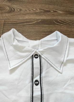 Школьная блузка с кружевом 130-140р3 фото