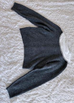 Трендовый свитер primark с воротничком7 фото