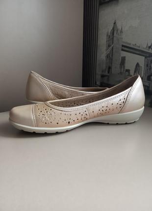 Туфли балетки hotter comfort concept (5/38) из натуральной кожи женские2 фото