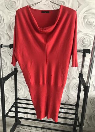 Сукня- туніка червона1 фото