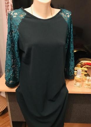 Жіноча сукня смарагдового кольору!2 фото
