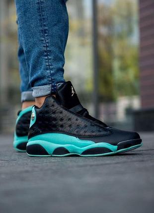 Nike air jordan 13 retro 'island green' мужские кроссоки найк