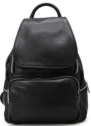 Кожаный женский рюкзак virginia conti italy - 03150_fblack