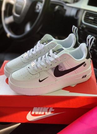 Nike air force 1 low utility 🆕 женские кроссовки найк еир форс 🆕 белый/черный2 фото