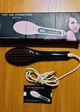 Электрическая расческа выпрямитель для волос, fast hair straightener hqt-906.1 фото