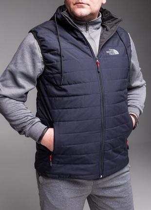 Мужской утепленный жилет XL / 50 tnf темно-синий батал тн