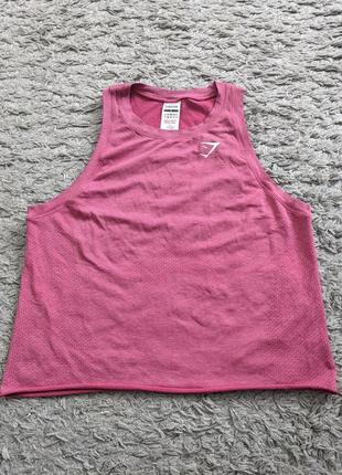 Коротка майка , топ gymshark, size s, підпахви 45 довжина 49 (добре тягнеться)