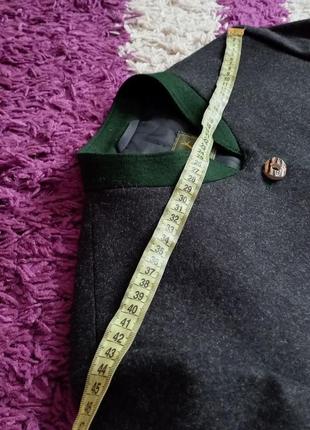 Австрийский винтажный шерстяной жакет, с пуговицами из оленечного рога, шерстяной,винтаж9 фото