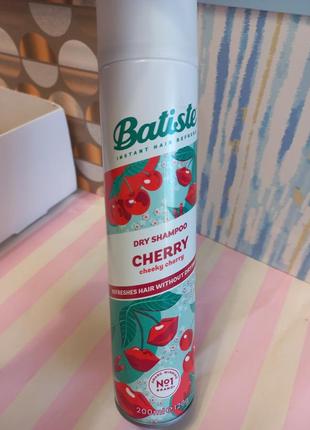 Шампунь сухой бессульфатный для волос batiste dry shampoo fruity and cherry, 200 ml