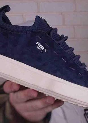 Puma suede platform blue1 фото