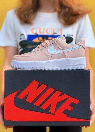 Nike air force one pink женские кроссовки найк4 фото