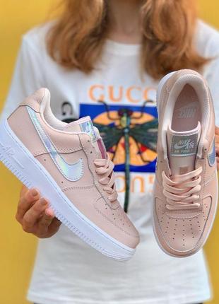 Nike air force one pink женские кроссовки найк3 фото