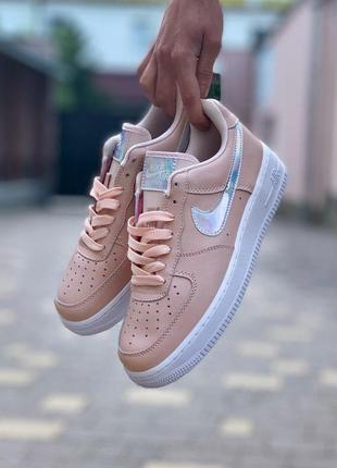 Nike air force one pink женские кроссовки найк8 фото