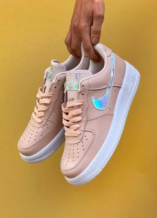 Nike air force one pink женские кроссовки найк7 фото