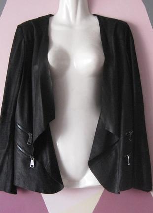 Тонкая кожаная куртка giorgio &amp; mario размер 40 кардиган из кожи ягненка