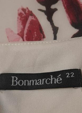 Bonmarche р.22 блуза с  шифоном нарядная торжества4 фото