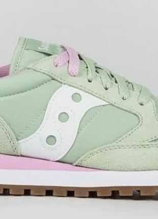 Кросівки saucony jazz original м'ятний, білий жін 40,5 (9) 25,5см
