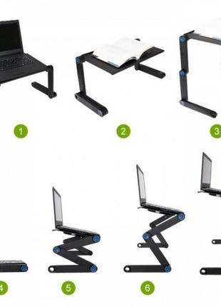 Столик трансформер для ноутбука laptop table t8 salemarket5 фото