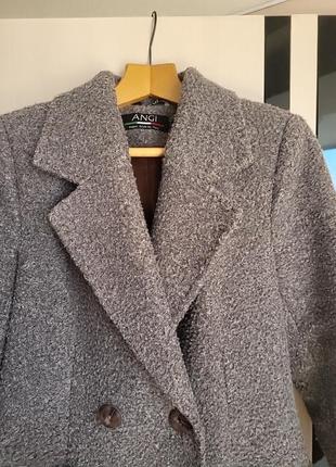 Пальто шерстяное альпака шерсть2 фото