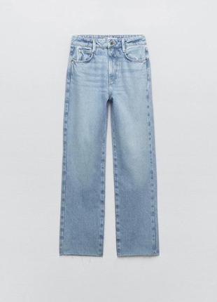 Прямые джинсы zara straight fit6 фото