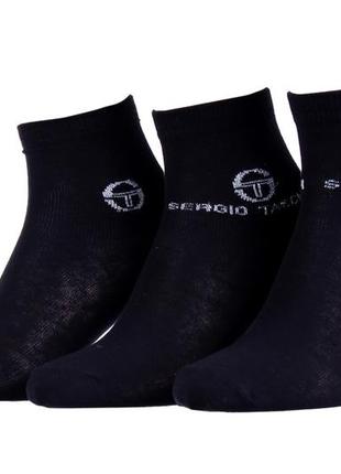 Шкарпетки sergio tacchini 3-pack чорний уні 36-41