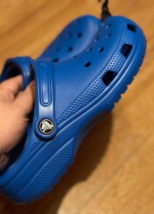 Крокс классік клог світло сині crocs classic clog bright cobalt5 фото