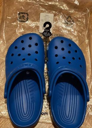 Крокс классік клог світло сині crocs classic clog bright cobalt7 фото