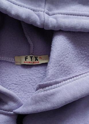 Худи оверсайз утепленное на флисе ftx xl, толстовка с капюшоном, кофта-кенгуру