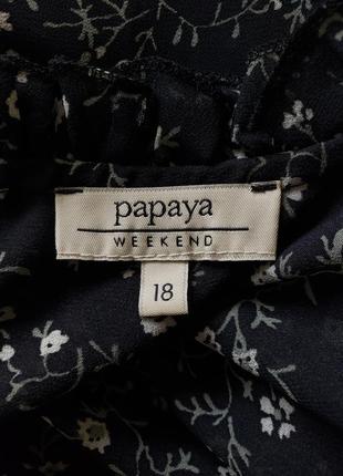 Блуза с цветочным принтом papaya weekend  18 uk3 фото