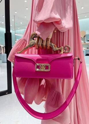 Розовая сумка lanvin с кошкой1 фото