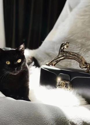 Черная сумка lanvin с кошкой1 фото