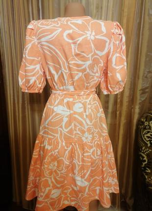 Новое платье от papaya, из натуральной ткани 54% лен, размер s-m4 фото