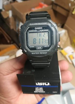 Часы casio unisex f-108wh-1acf кварцевые черные. оригинал.9 фото