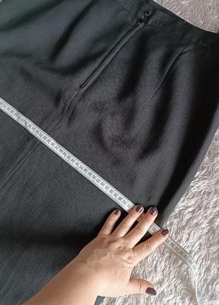 Юбка классическая средней длины, черного цвета, размер 16, m,l,xl6 фото