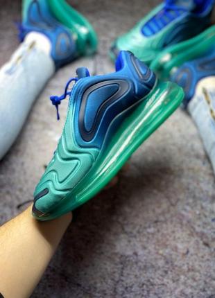 Nike air max 720 green/blue 🆕 жіночі кросівки найк 🆕 зелені/сині2 фото