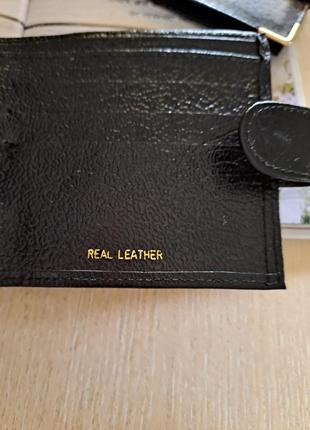 100% кожа новый кожаный винтажный компактный кошелек унисекс супер качество!8 фото